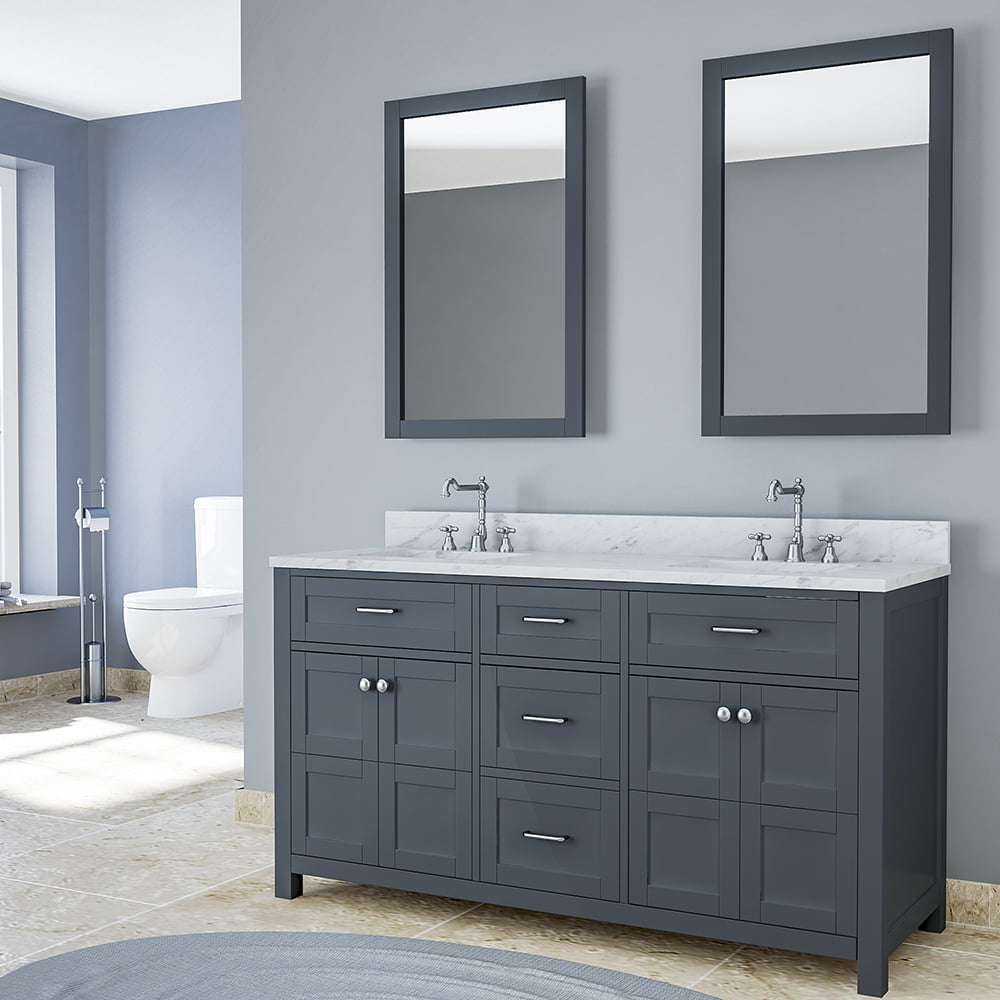 61x22 VANITY ( BACKSPLASH, SINK INCLUDED) VFN61(D)GY